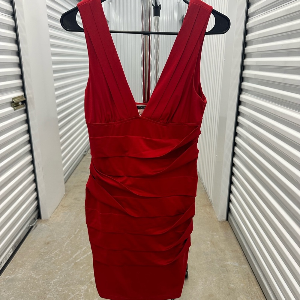 Perfect Condition! Red Bodycon Sleeveless Dress